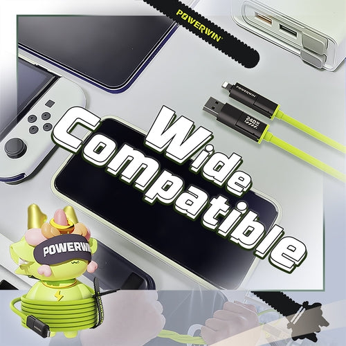 Powerwin PWC240 240W 4-in-1 Fast Charging Cable | PD3.1 USB-C