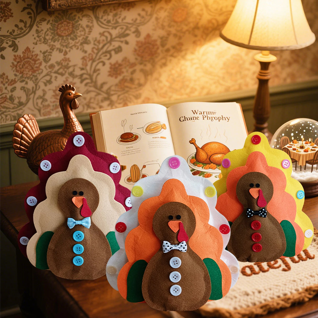 Thanksgiving Turkey Decoration Turkey Ornament Party Kitchen Table Decoration Christmas Pendant Supplies Festival Home Decor