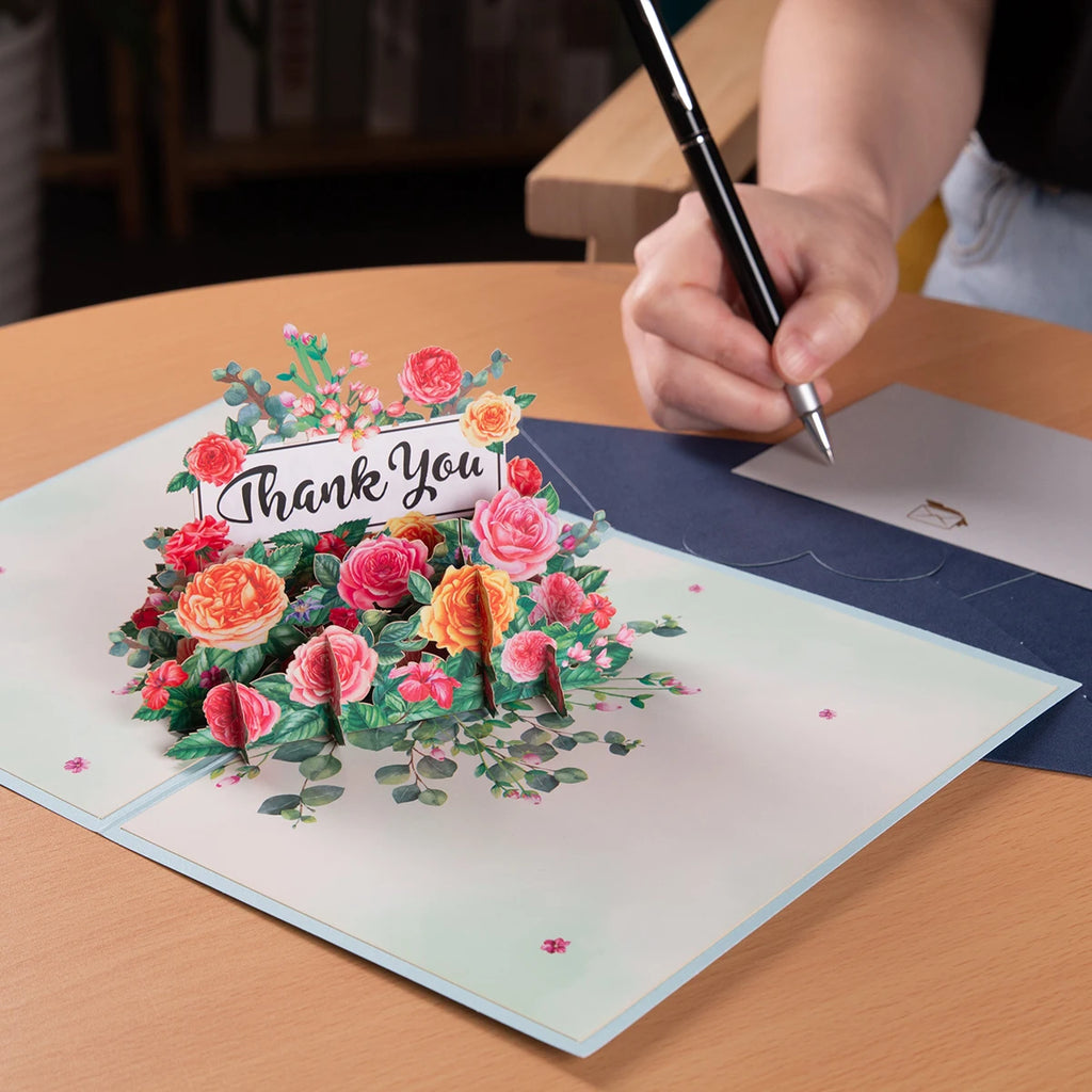 Thanksgiving Day Gift Card 3D Pop Up Give Thanks Thank You Greeting Cards