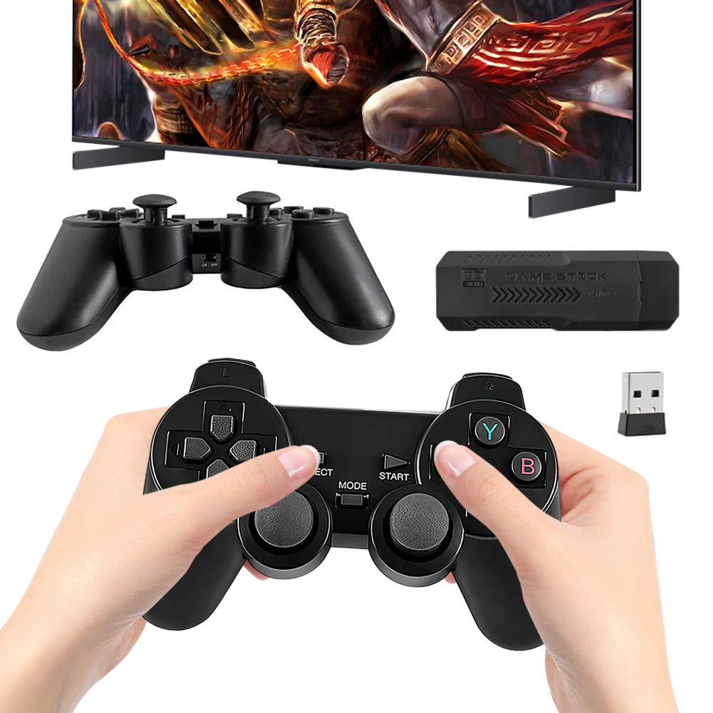 Gaming Console 58000 Games 256G TV Handheld Game Console 4K Wireless Gamepads HDMI-Compatible Wireless Controller for PS1 N64 DC