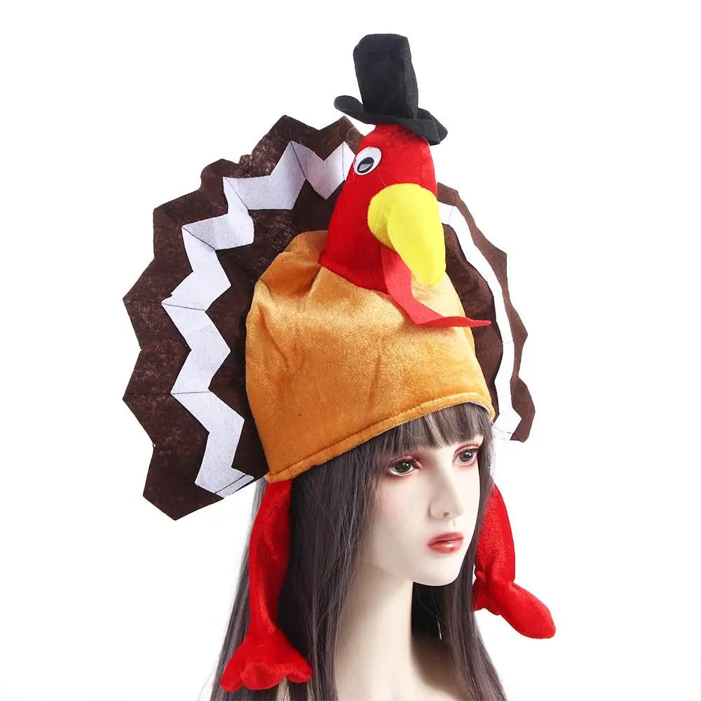 Thanksgiving Themed Party Chicken Leg Thanksgiving Day Festive Decoration Turkey Hat Festival Costume Cute Caps Chicken Feet