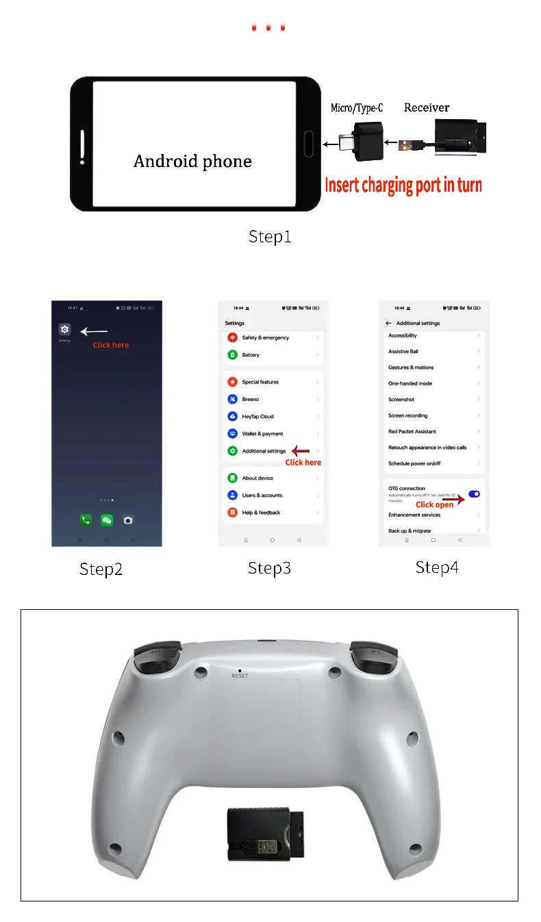 Wireless Gaming Controller For PS1 PS2 PS3 PC Android Wireless Controller Video Game Handheld Game Console Entertainment Gamepad