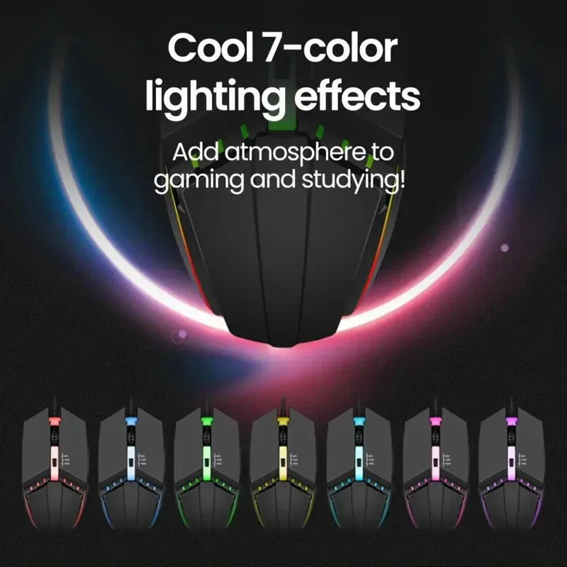 [Gaming Mouse] E-Sports Gaming USB Wired Mouse | LED Luminous Backlit USB Wired Mouse for Desktop PC Laptop Office Computer