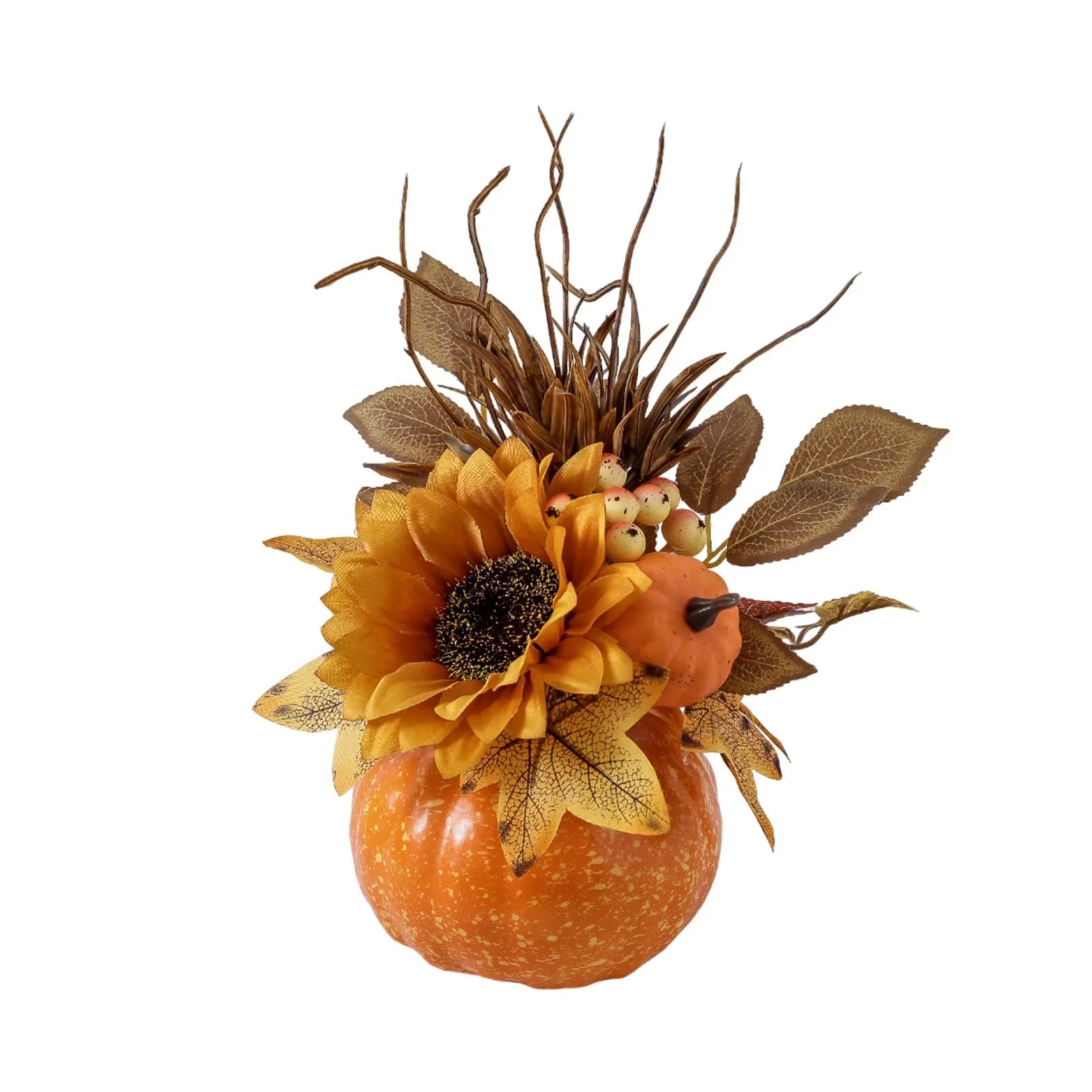 Thanksgiving Themed Artificial Mature Pumpkin Family Celebrate Festival Party Desktop Ornament Exquisite Holiday Decoration
