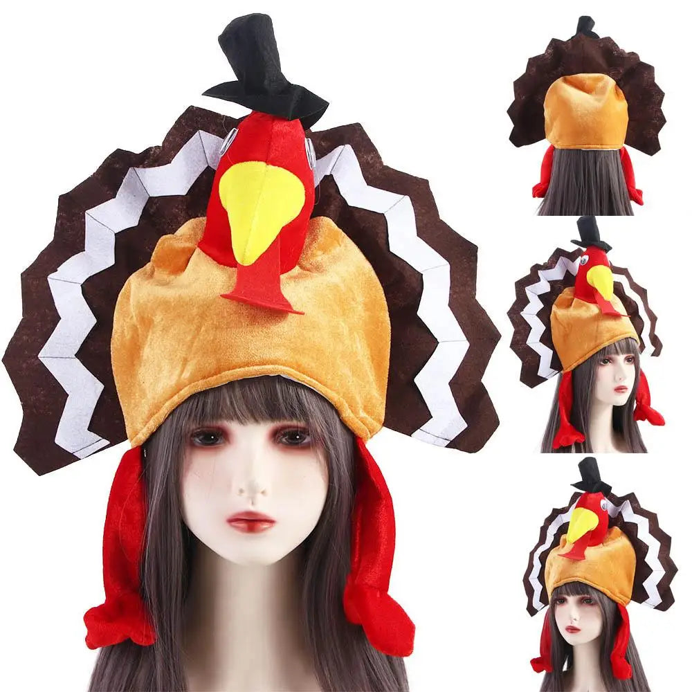 Thanksgiving Themed Party Chicken Leg Thanksgiving Day Festive Decoration Turkey Hat Festival Costume Cute Caps Chicken Feet