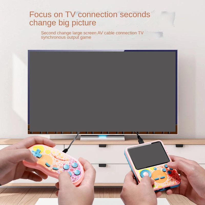 G6 Game Console 3.5 Inch Screen Handheld Game Device Portable Games Player Support Video Gaming Machine for Kids