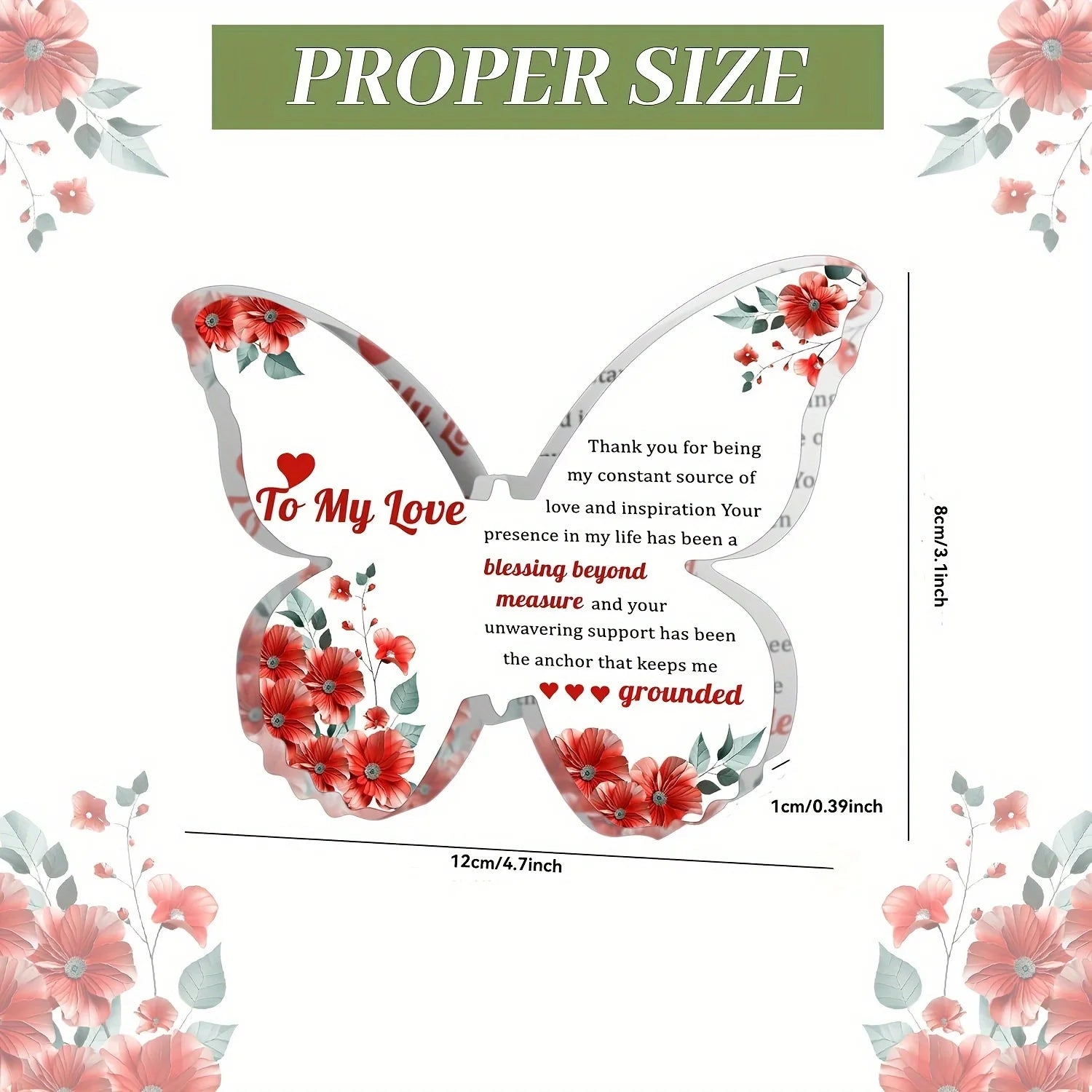 To My Love Gifts, I Love You Gifts for Her,Cute Gifts for My Love, Thank You Thanksgiving Gift for Her, Christmas Gifts