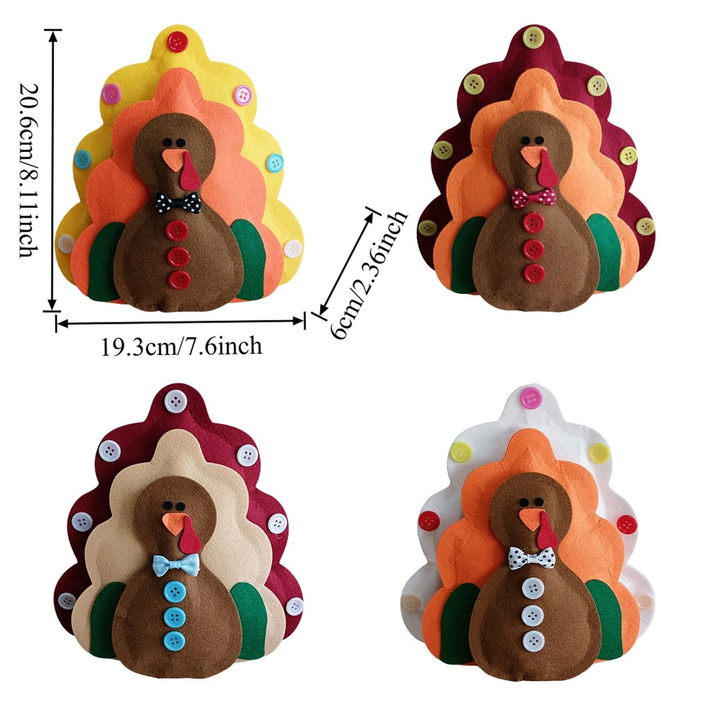 Thanksgiving Turkey Decoration Turkey Ornament Party Kitchen Table Decoration Christmas Pendant Supplies Festival Home Decor