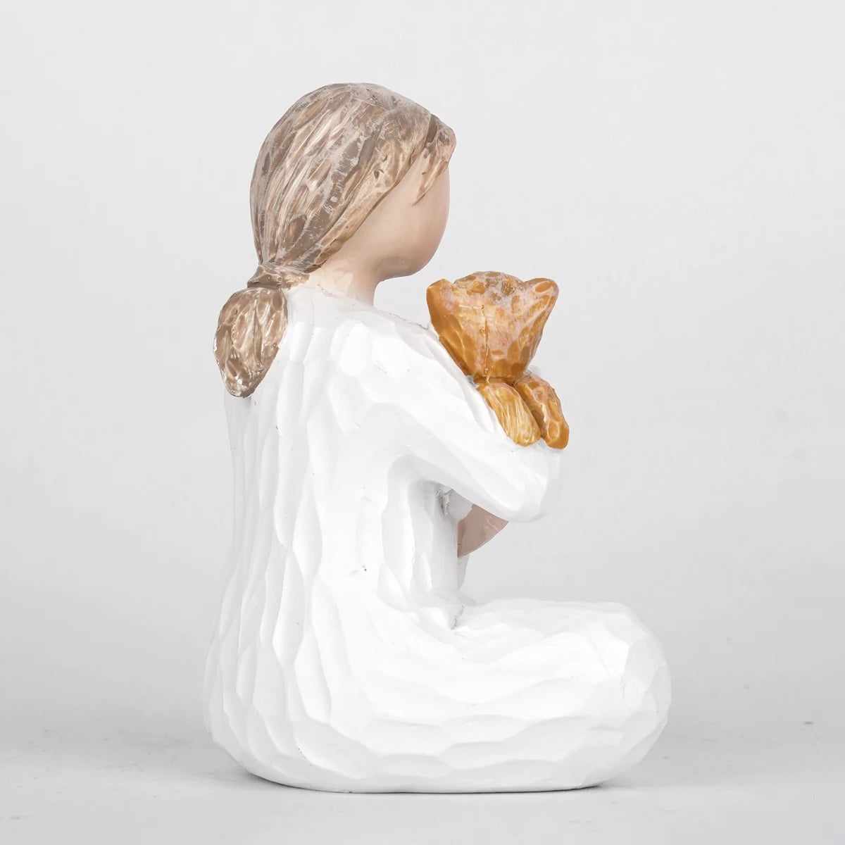 Thanksgiving Day Girl And Cat Theme Decorations Family Gift Sculptures Creative Home Decorations And Artistic Gifts