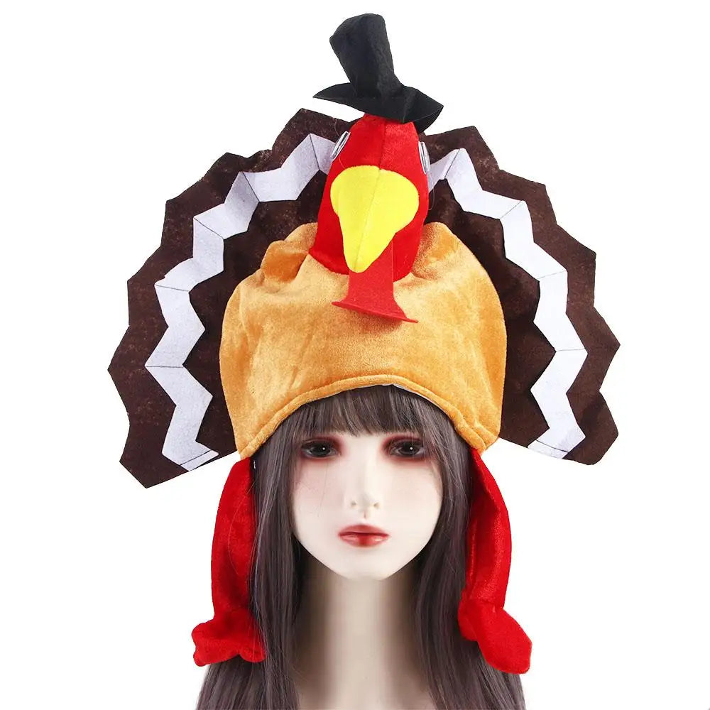 Thanksgiving Themed Party Chicken Leg Thanksgiving Day Festive Decoration Turkey Hat Festival Costume Cute Caps Chicken Feet