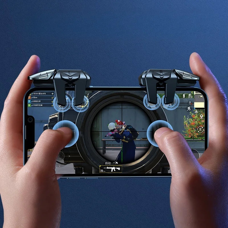 The G21 mobile game trigger is an ergonomic retractable gamepad with auxiliary buttons and mechanical buttons for mobile games