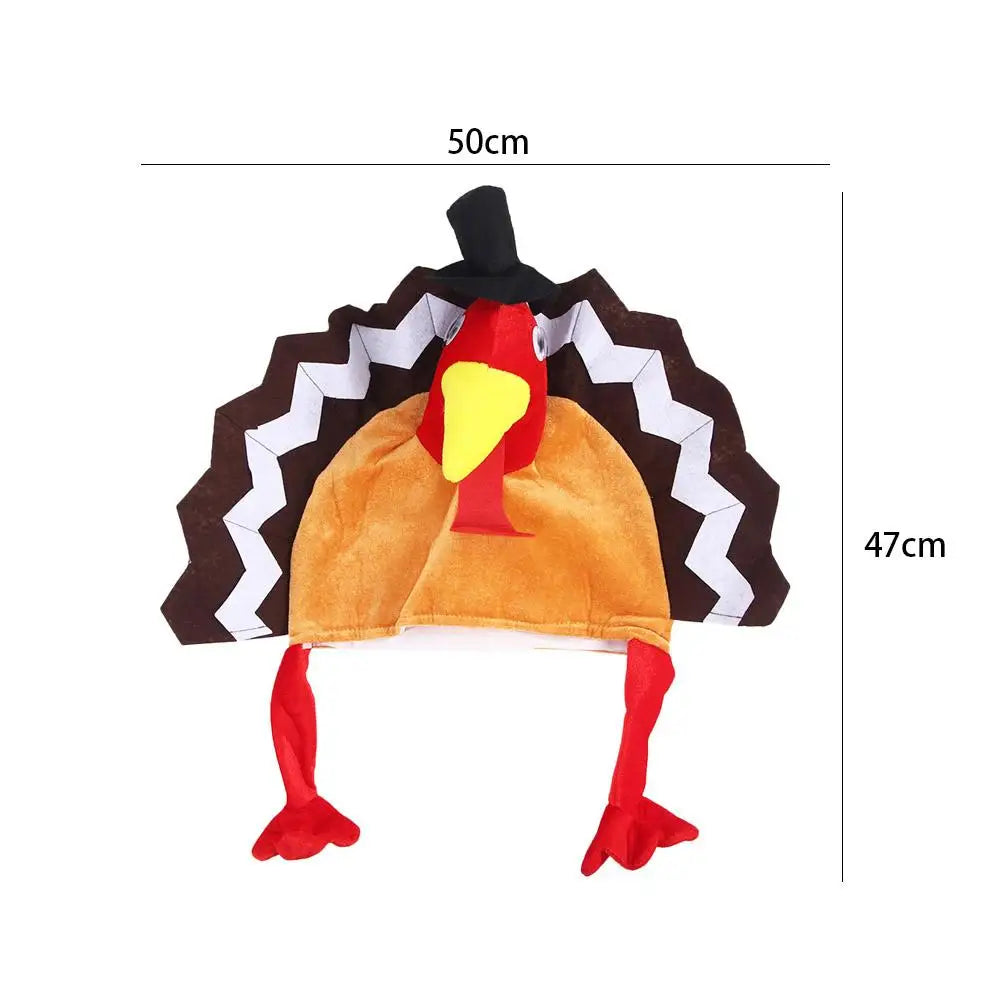 Thanksgiving Themed Party Chicken Leg Thanksgiving Day Festive Decoration Turkey Hat Festival Costume Cute Caps Chicken Feet