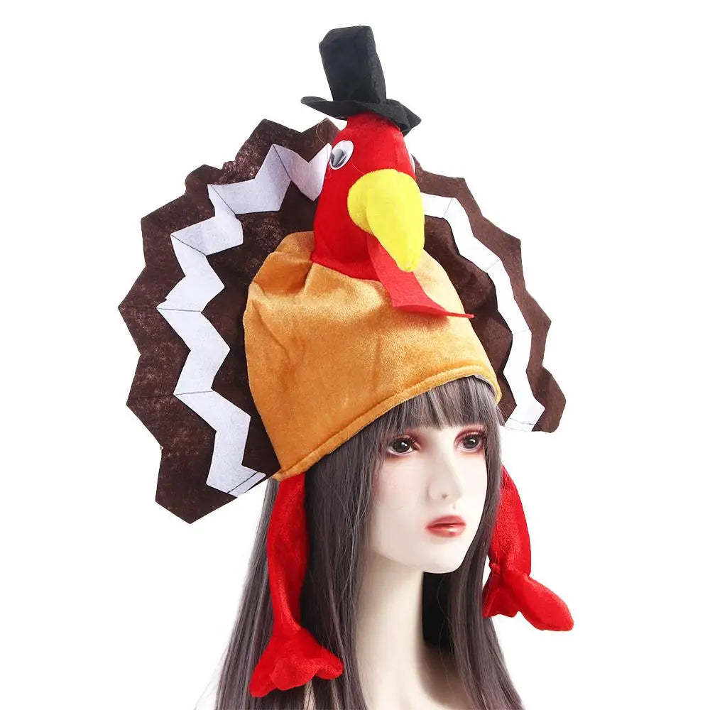 Thanksgiving Themed Party Chicken Leg Thanksgiving Day Festive Decoration Turkey Hat Festival Costume Cute Caps Chicken Feet