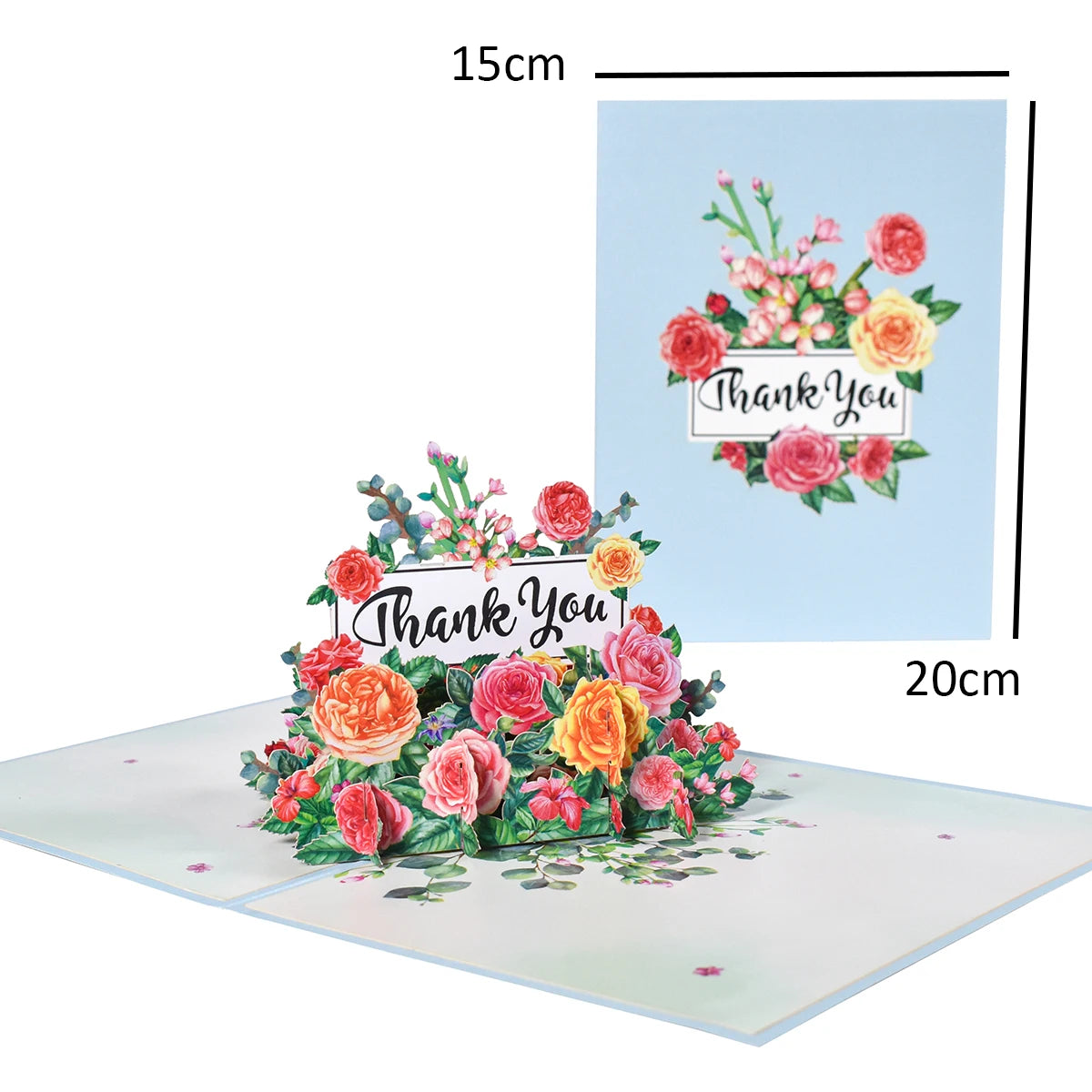 Thanksgiving Day Gift Card 3D Pop Up Give Thanks Thank You Greeting Cards
