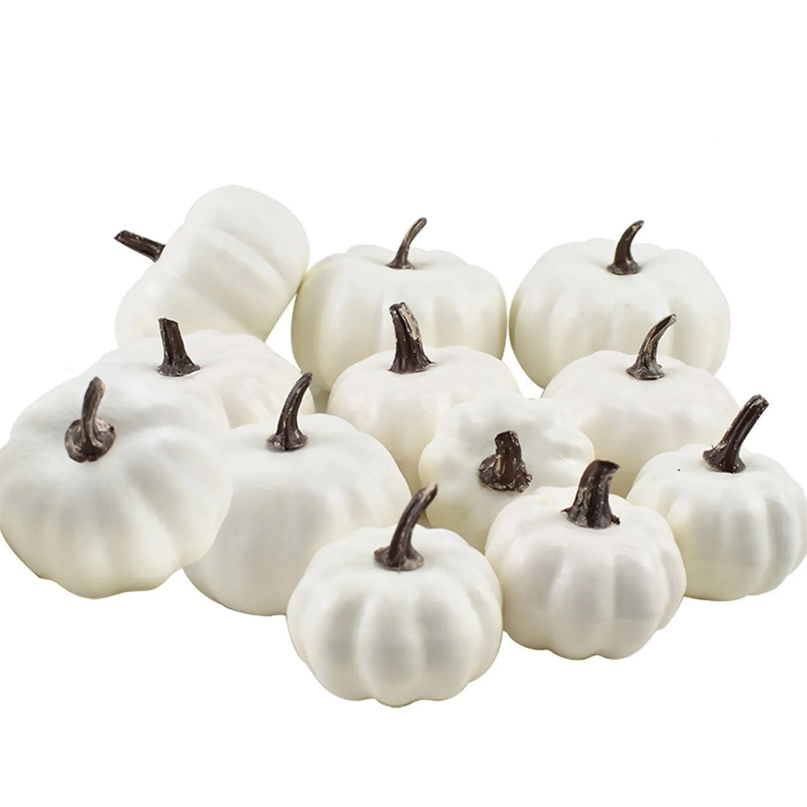 7pcs Thanksgiving Halloween Artificial Assorted Pumpkins Thanksgiving Decorations Party Supplies Autumn Fall DIY Craft