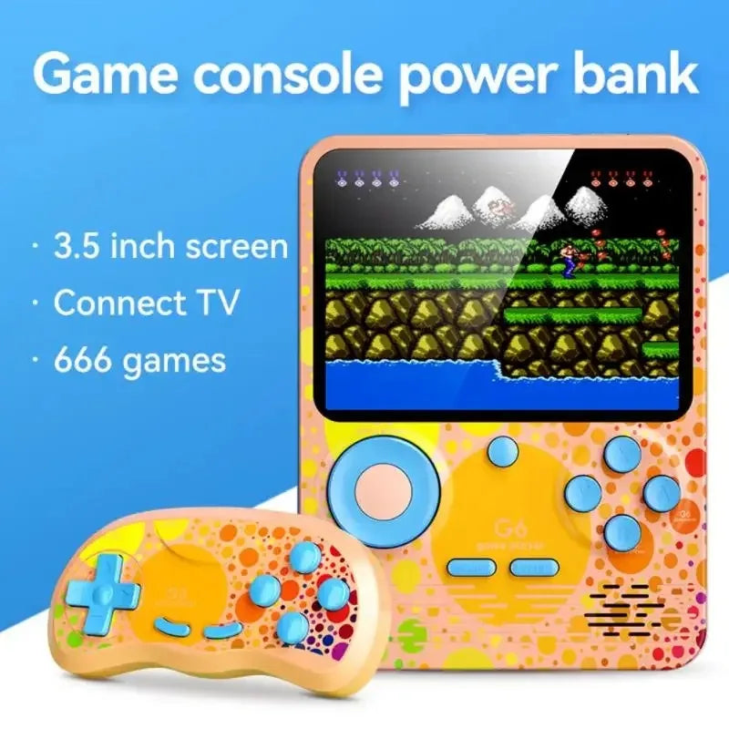 G6 Game Console 3.5 Inch Screen Handheld Game Device Portable Games Player Support Video Gaming Machine for Kids