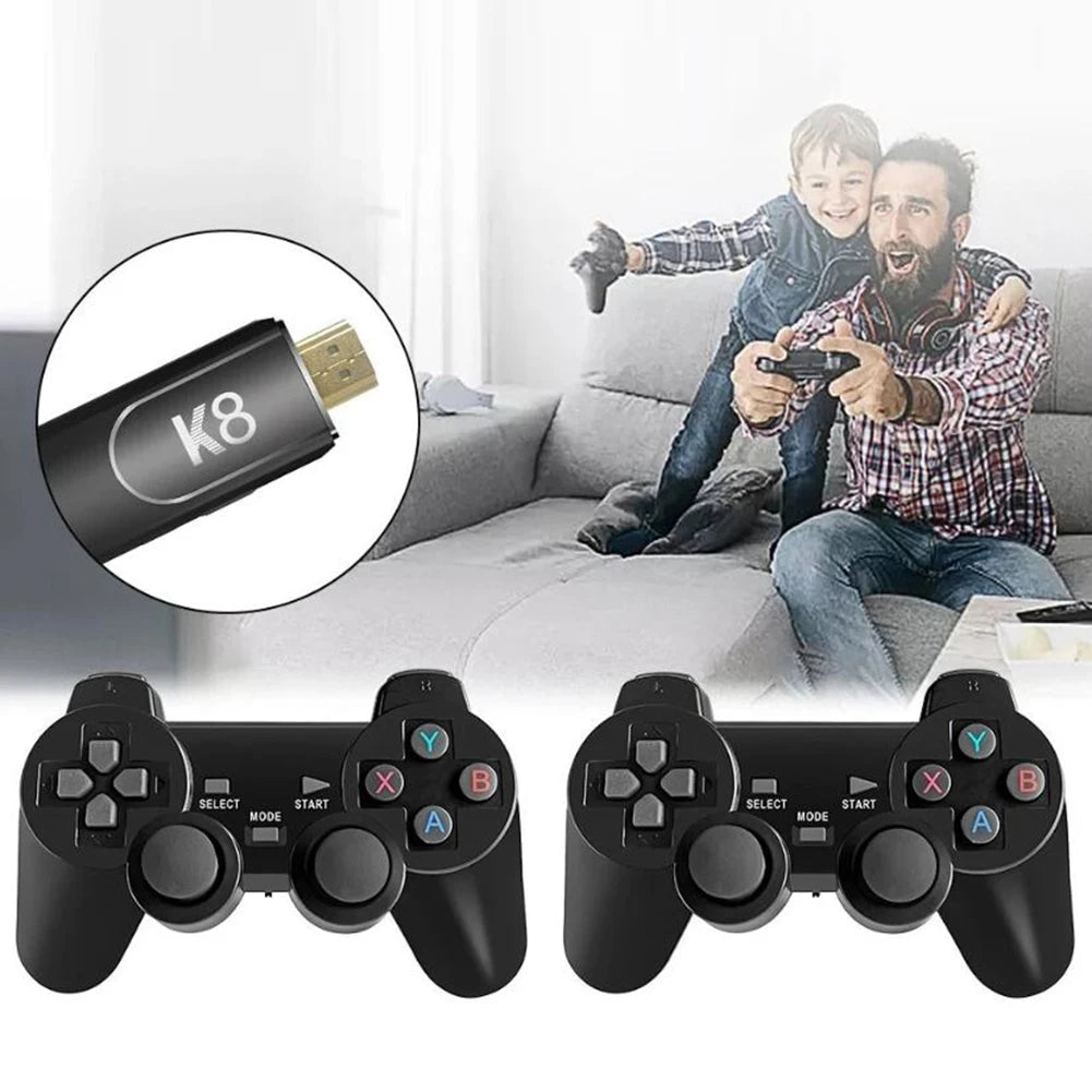 Gaming Console 58000 Games 256G TV Handheld Game Console 4K Wireless Gamepads HDMI-Compatible Wireless Controller for PS1 N64 DC