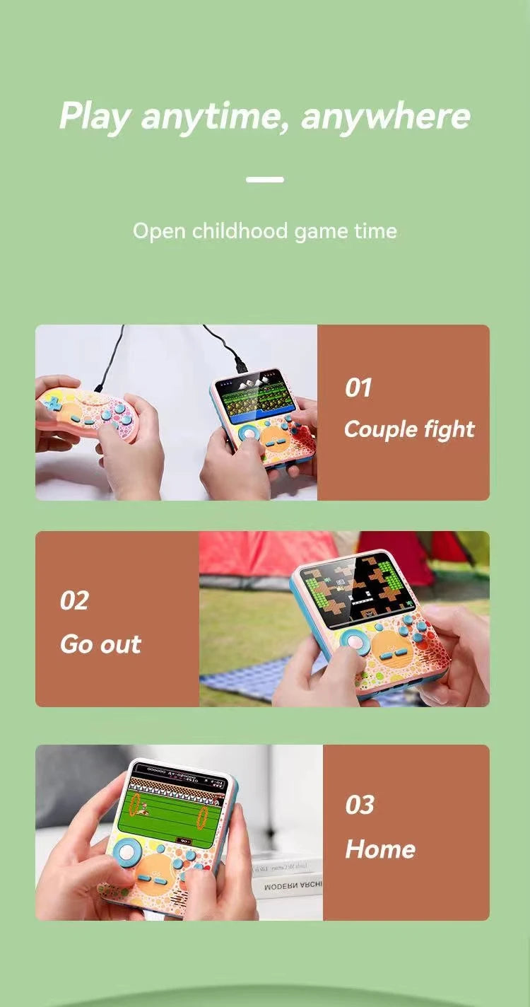 G6 Game Console 3.5 Inch Screen Handheld Game Device Portable Games Player Support Video Gaming Machine for Kids